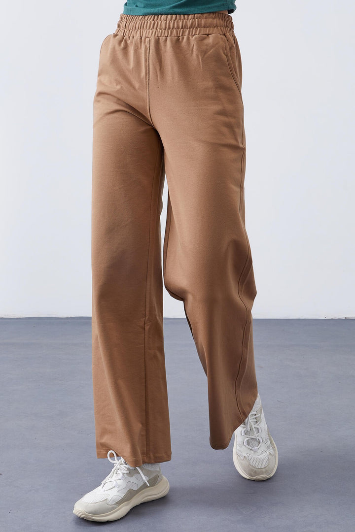 TMY High Waist Comfort Fit Wide Leg Women's Sweatpants with Pockets - 94567 - Camarillo