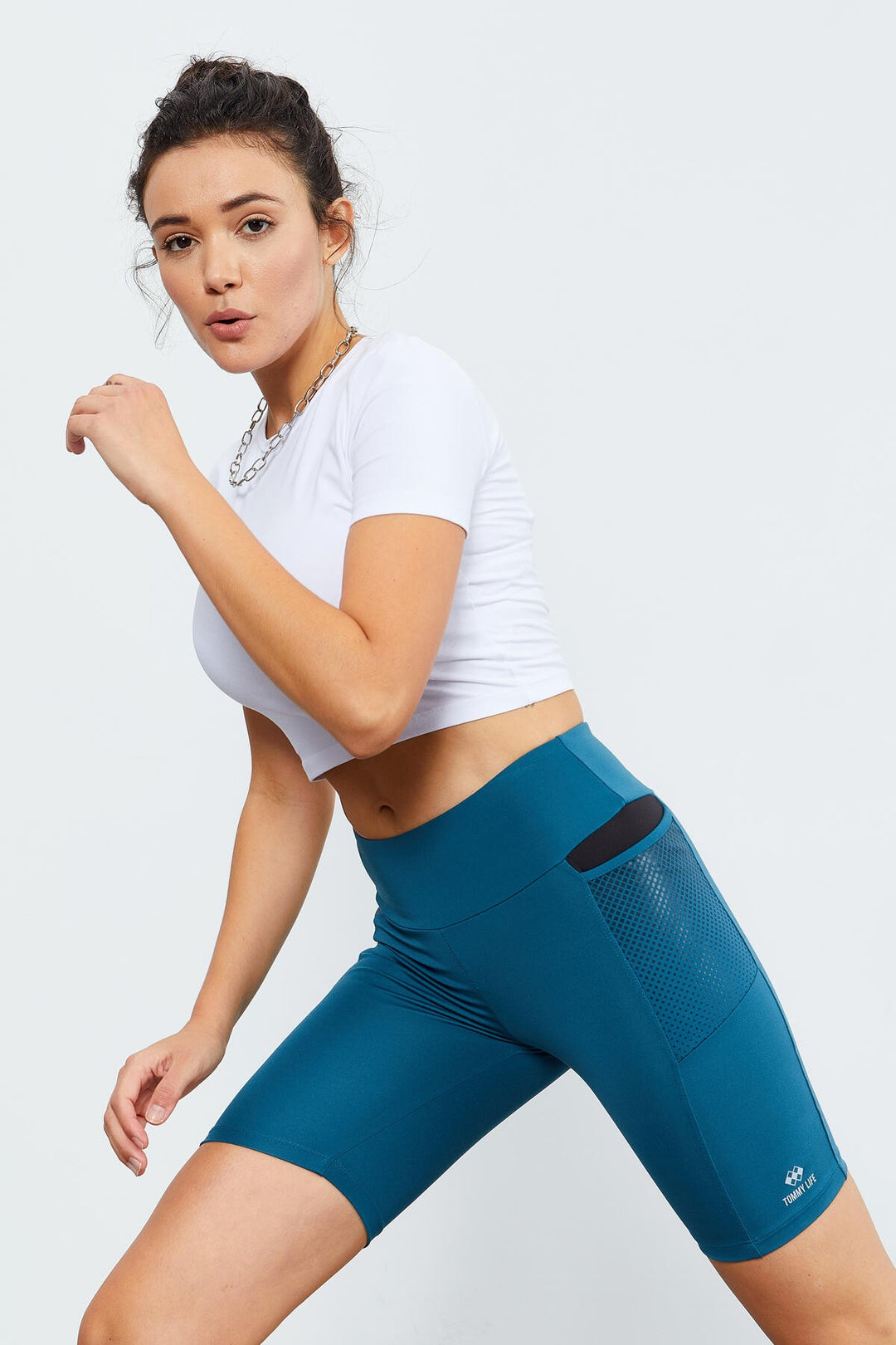 TMY Emerald File Pocket High Waist Shaping Women's Biker Leggings - 91010 - Randolph