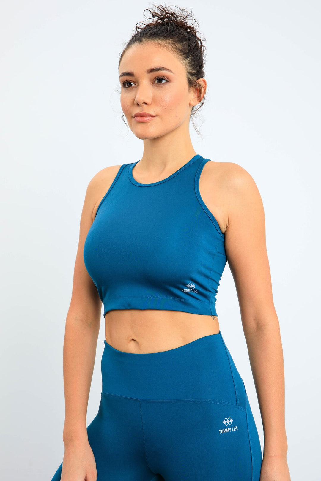 TMY Emerald High Waist Shaper Tight Fit Crop Biker Women's Leggings Set - 95302 - Jefferson City