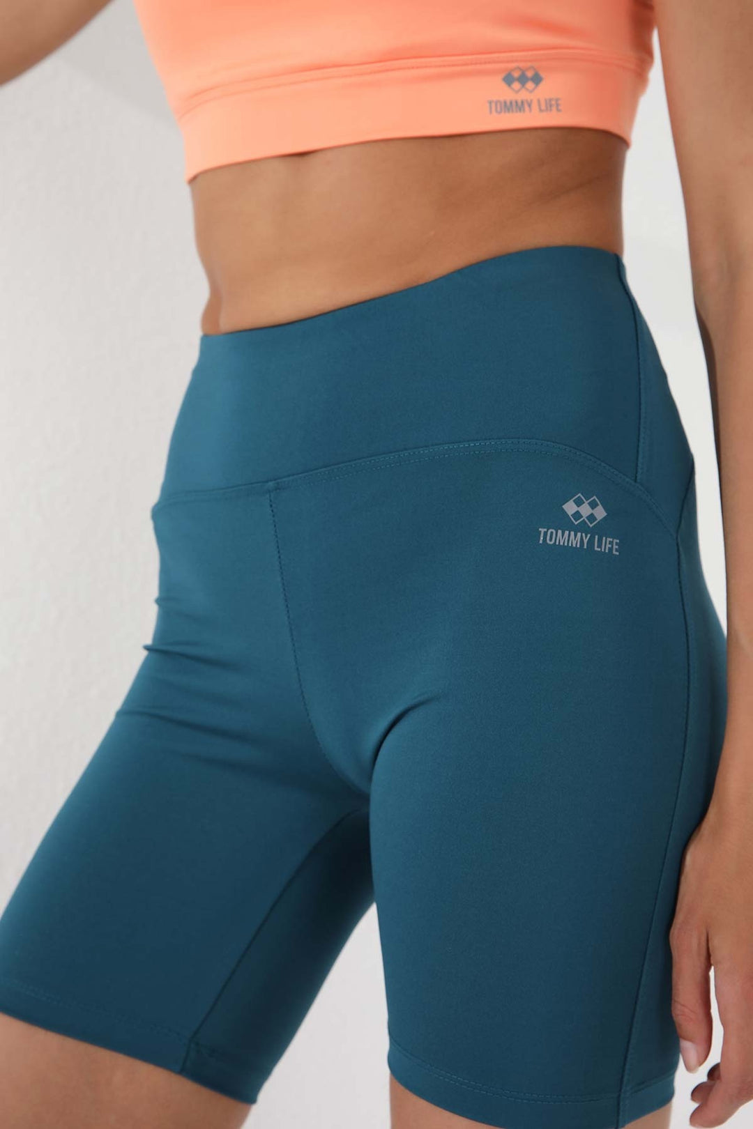 TMY Emerald High Waist Shaper Short Biker Women's Leggings - 91007 - Bârlad