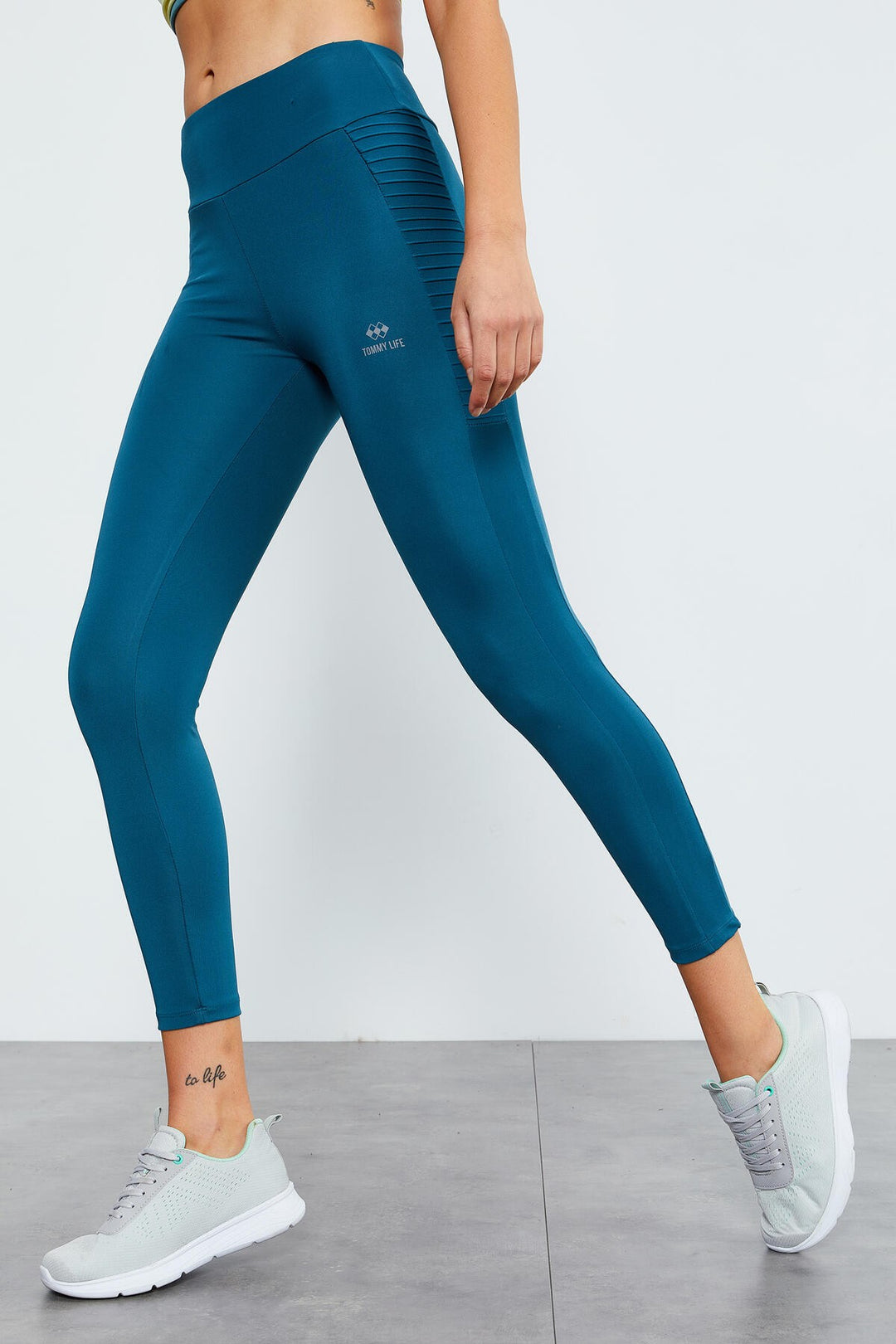 TMY Emerald High Waist Shaper Slim Fit Skinny Leg Women's Leggings - 94568 - Popeşti-Leordeni