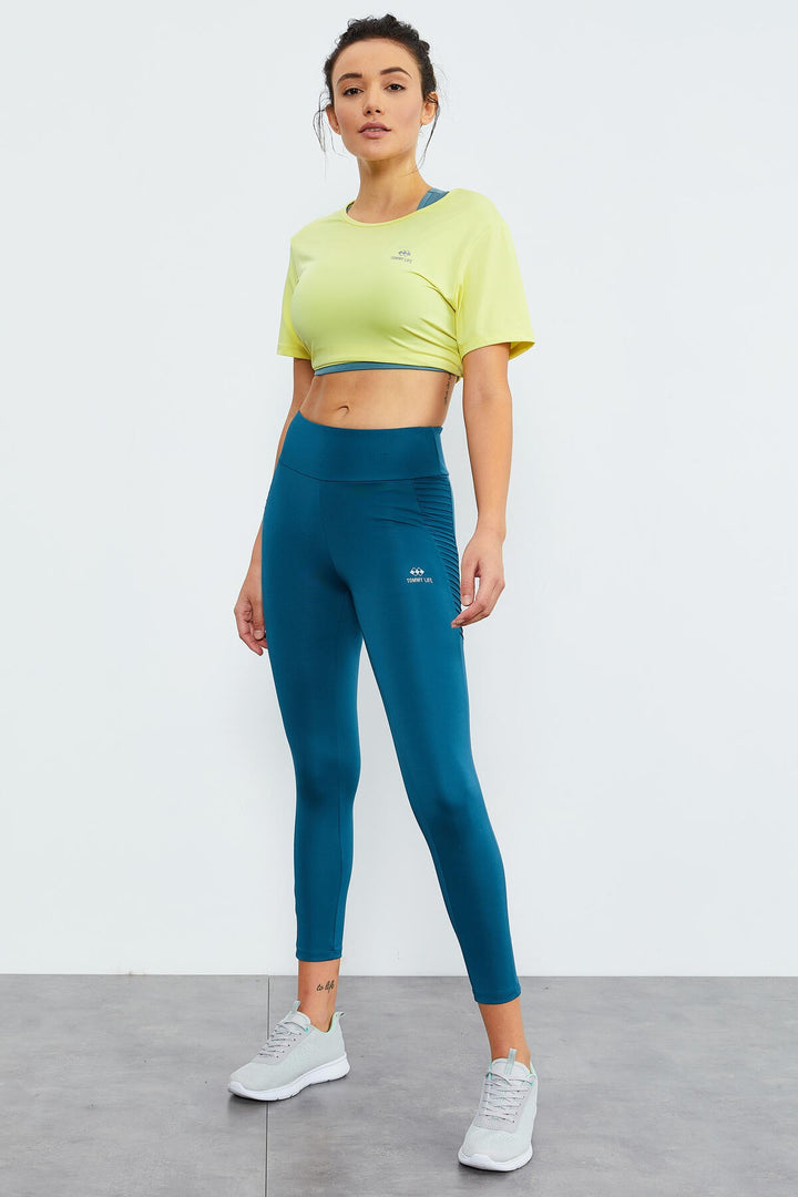 TMY Emerald High Waist Shaper Slim Fit Skinny Leg Women's Leggings - 94568 - Popeşti-Leordeni