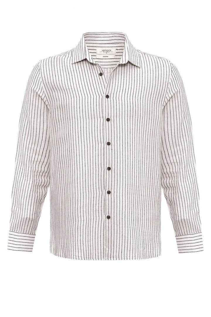 ANT Cotton Striped Men's Shirt - Courtenay