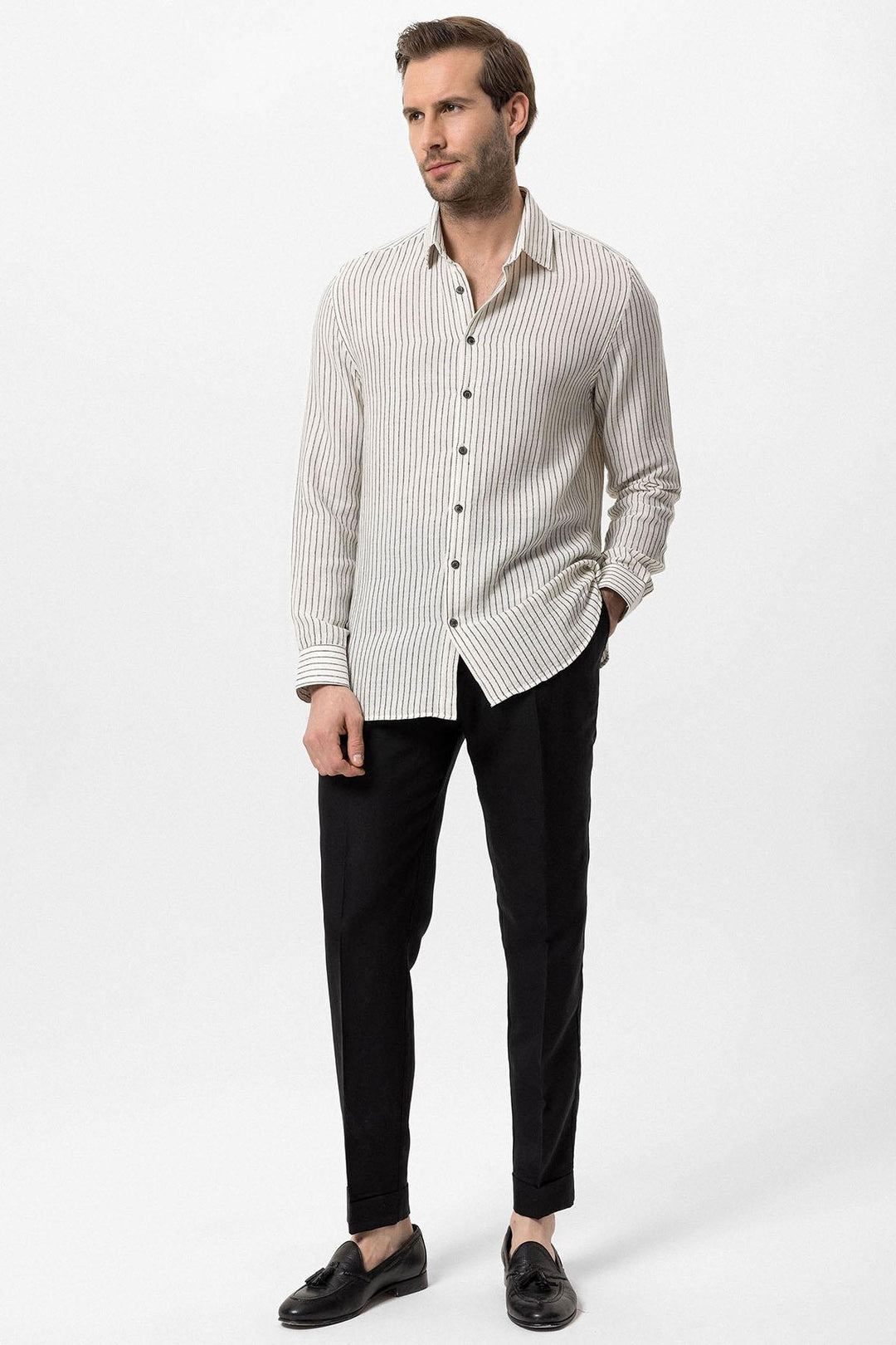 ANT Cotton Striped Men's Shirt - Courtenay