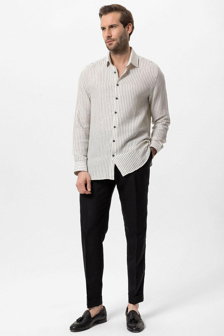 ANT Cotton Striped Men's Shirt - Courtenay