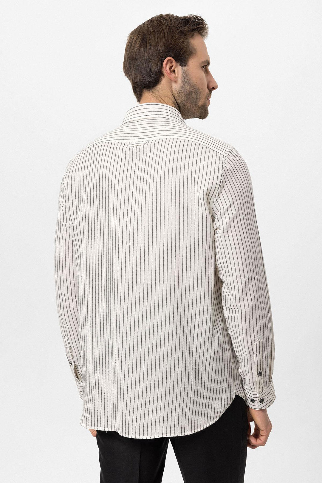 ANT Cotton Striped Men's Shirt - Courtenay