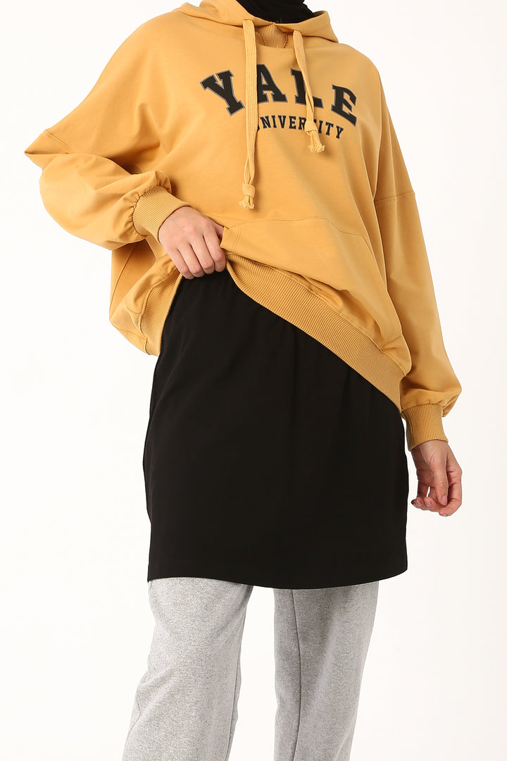 TLD Women Allday Black Cotton Jersey Slip Skirt - Ciudad General Escobedo