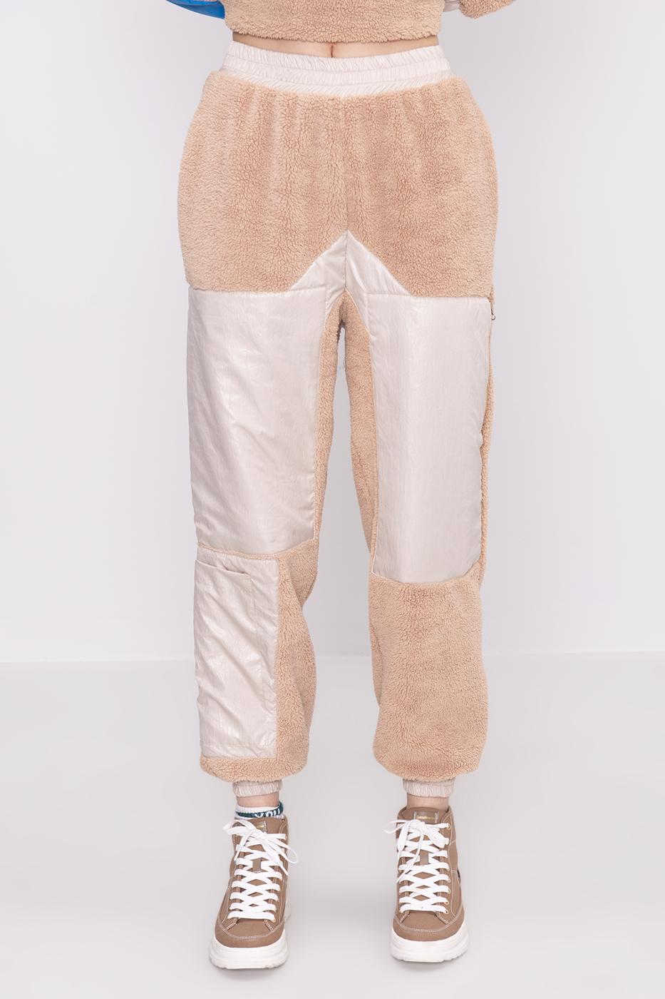 BSL Women Patchwork Plush Joggers - Cumbernauld