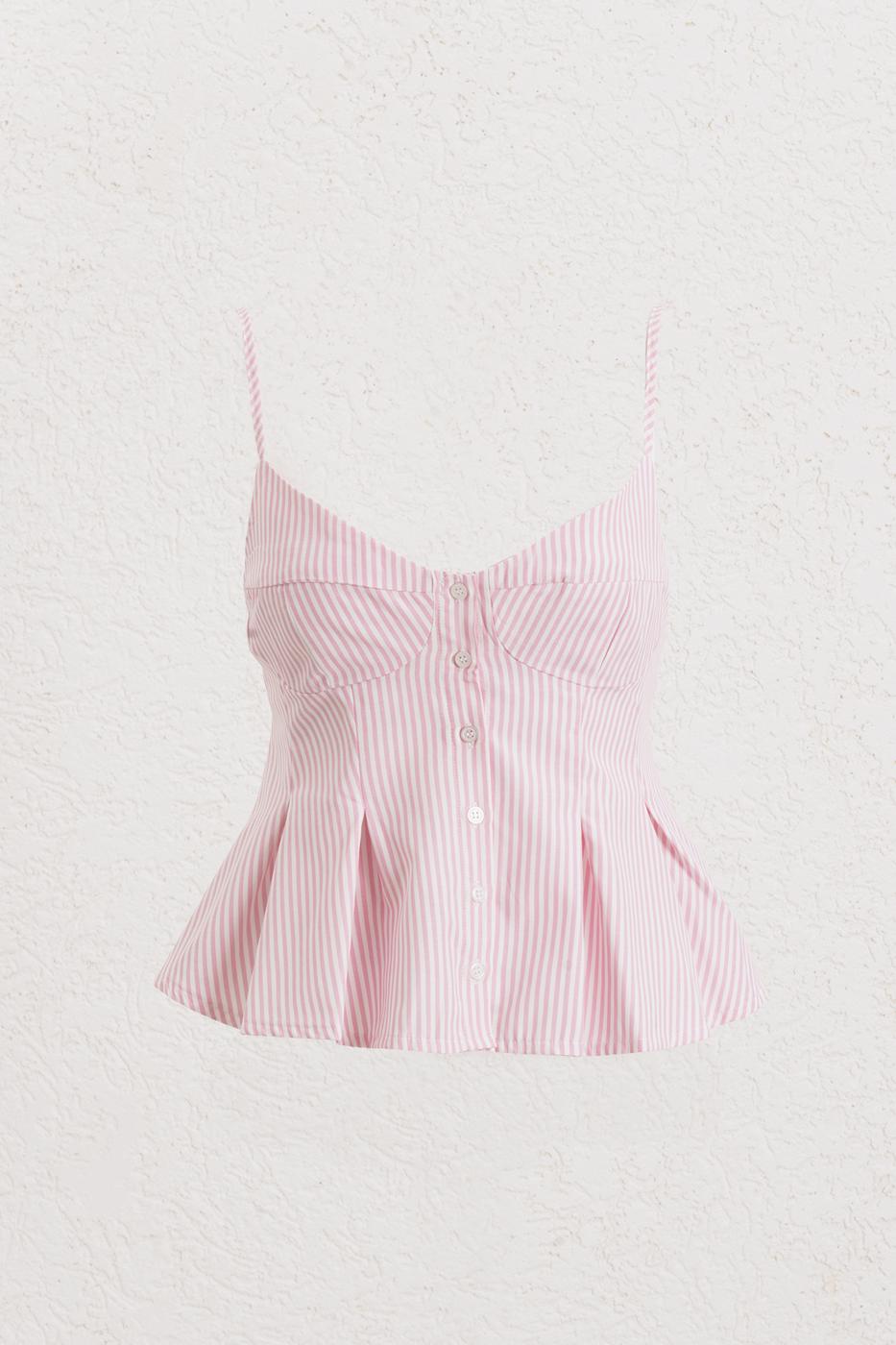 BSL Women Pleated Strap Blouse - Streamwood