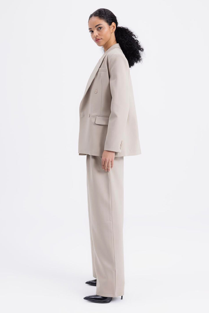 BSL Women Pleated Fabric Trousers - Smethwick