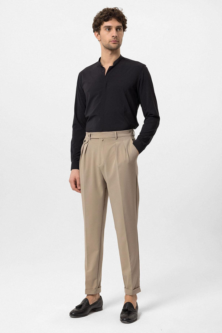 ANT Pleated High Waist Men's Trousers - Moncada