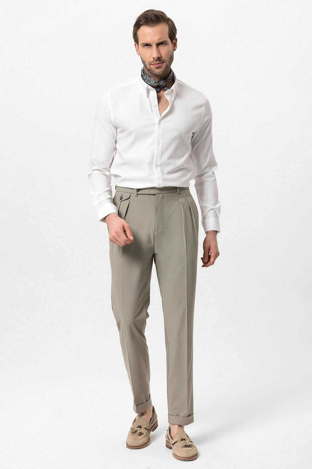 ANT Pleated High Waist Men's Trousers - Hilversum
