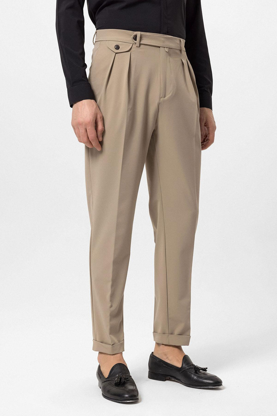 ANT Pleated High Waist Men's Trousers - Moncada