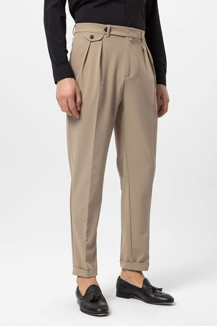ANT Pleated High Waist Men's Trousers - Moncada