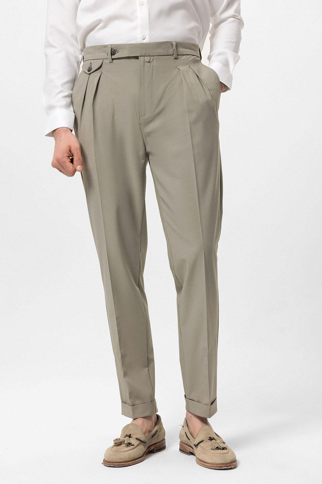 ANT Pleated High Waist Men's Trousers - Hilversum