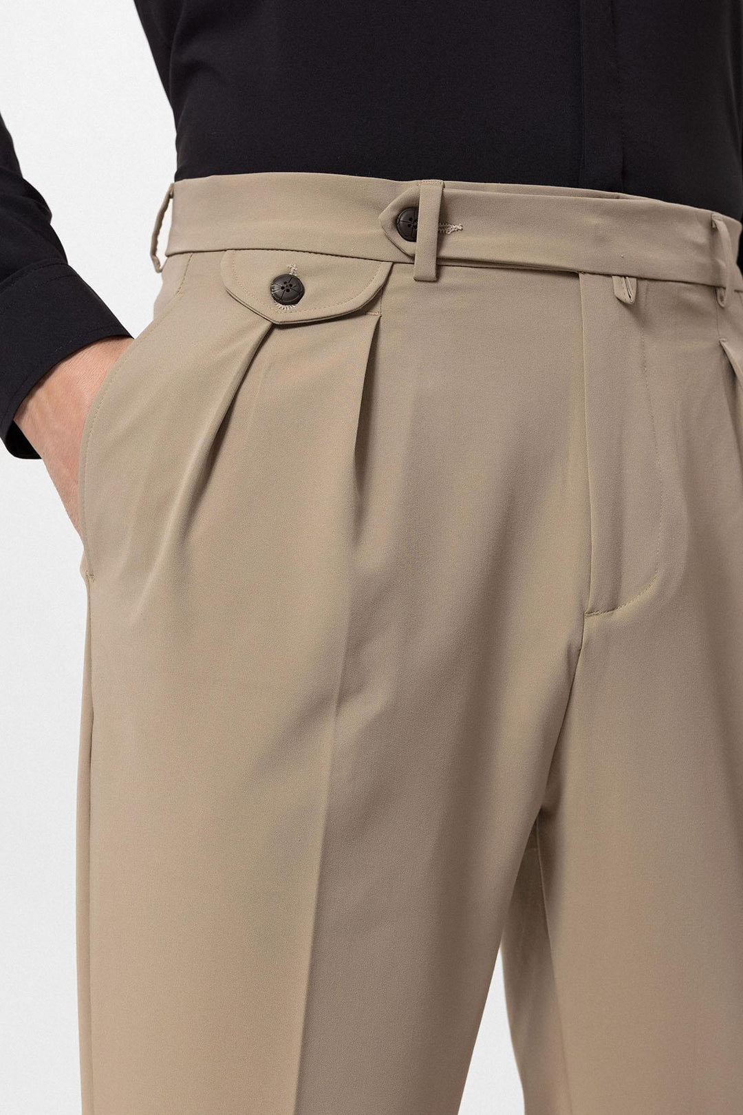 ANT Pleated High Waist Men's Trousers - Moncada