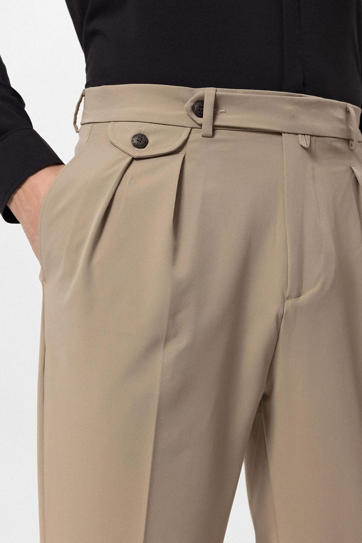 ANT Pleated High Waist Men's Trousers - Moncada