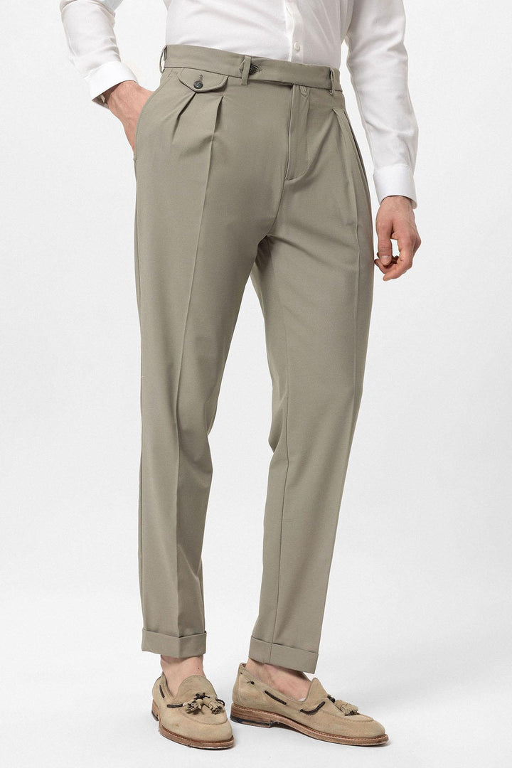 ANT Pleated High Waist Men's Trousers - Hilversum