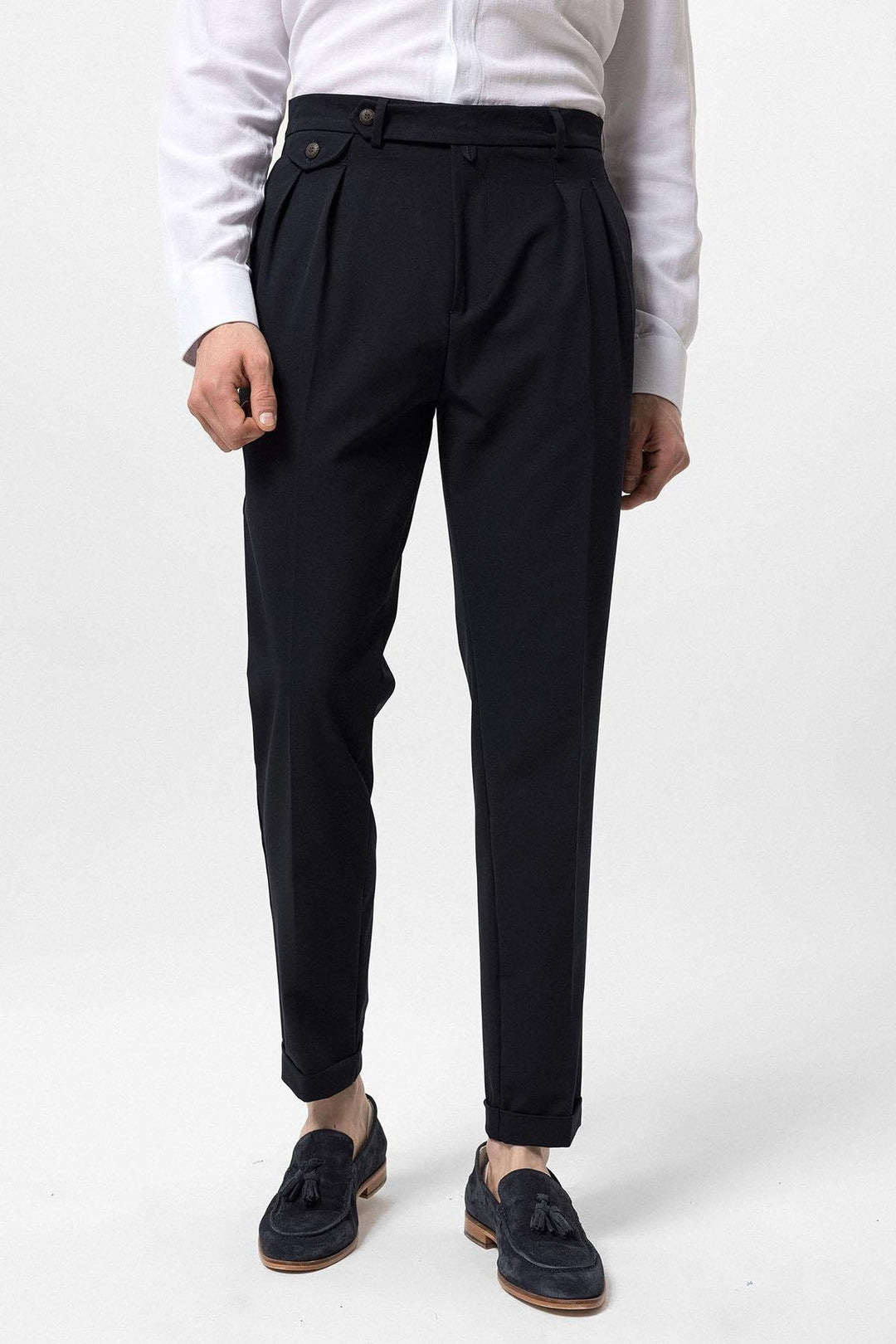 ANT Pleated High Waist Men's Trousers - Beja