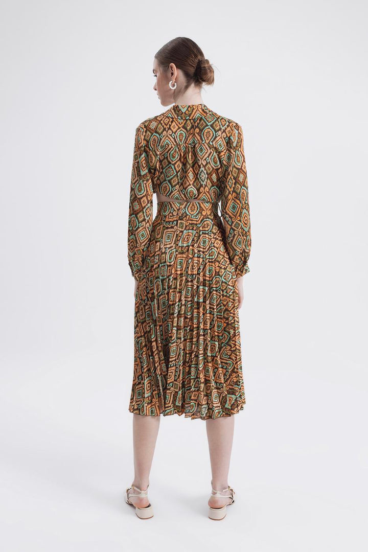BSL Women Pleated patterned skirt - Udine