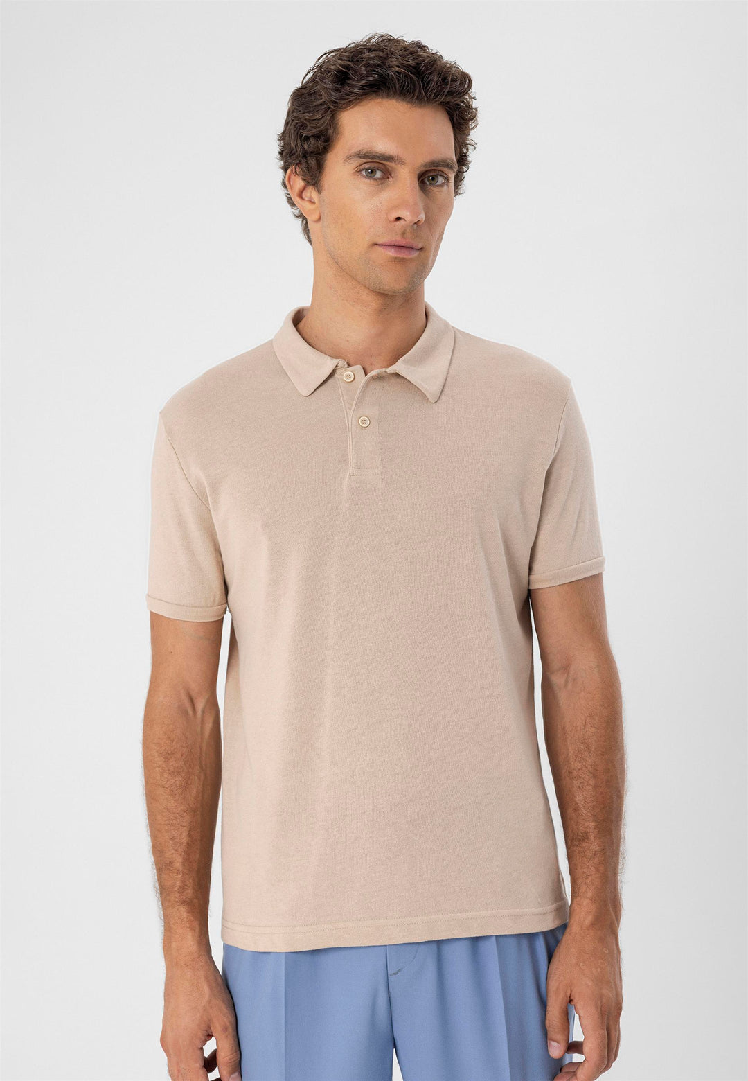 ANT Polo Yaka Slim Fit Arkek T-Shirt - Castres