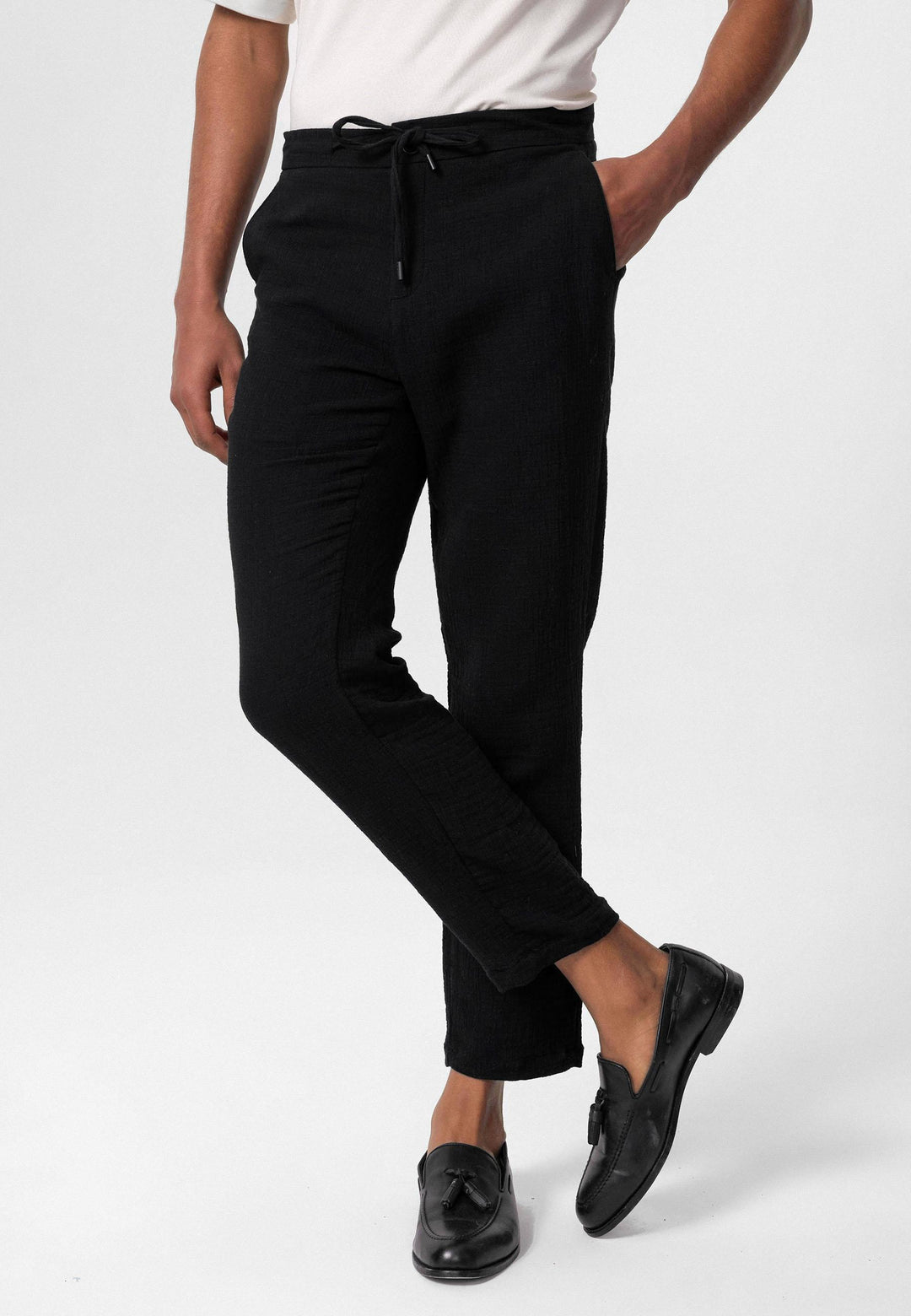 ANT Regular Fit Men's Trousers with Drawstring Waist - Frisco