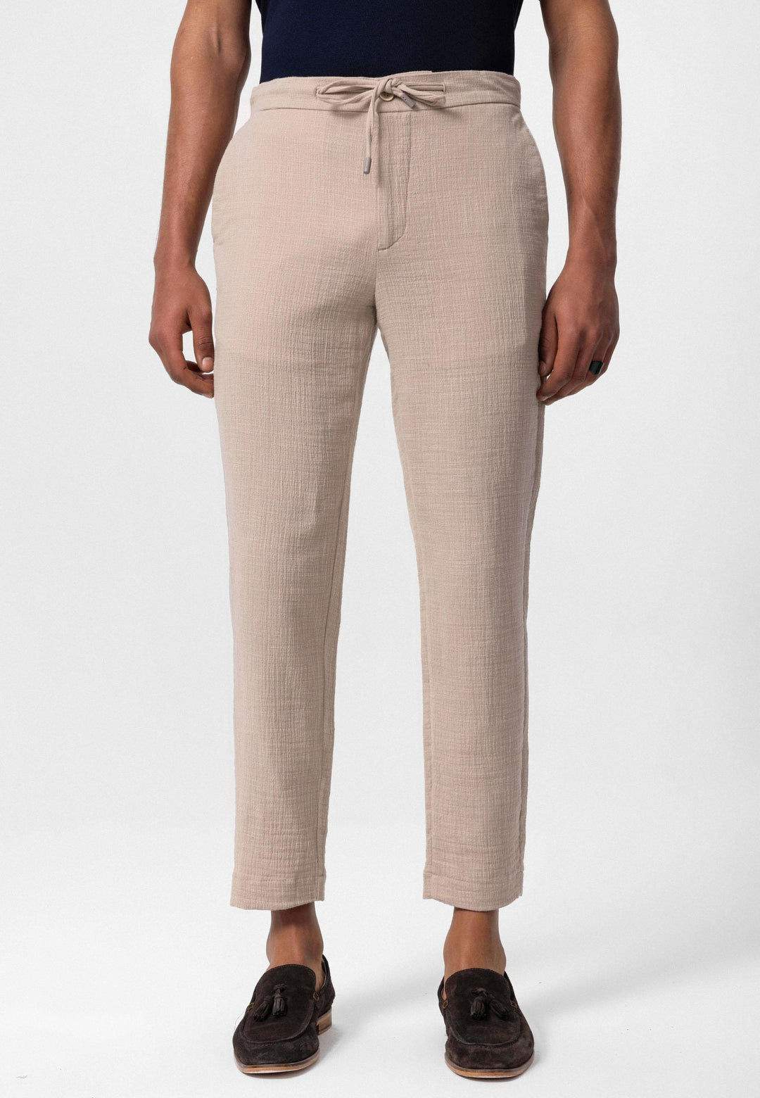 ANT Regular Fit Men's Trousers with Drawstring Waist - Tudela