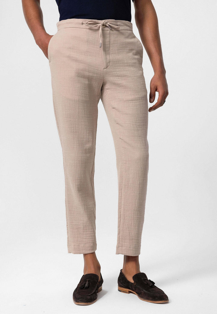 ANT Regular Fit Men's Trousers with Drawstring Waist - Tudela