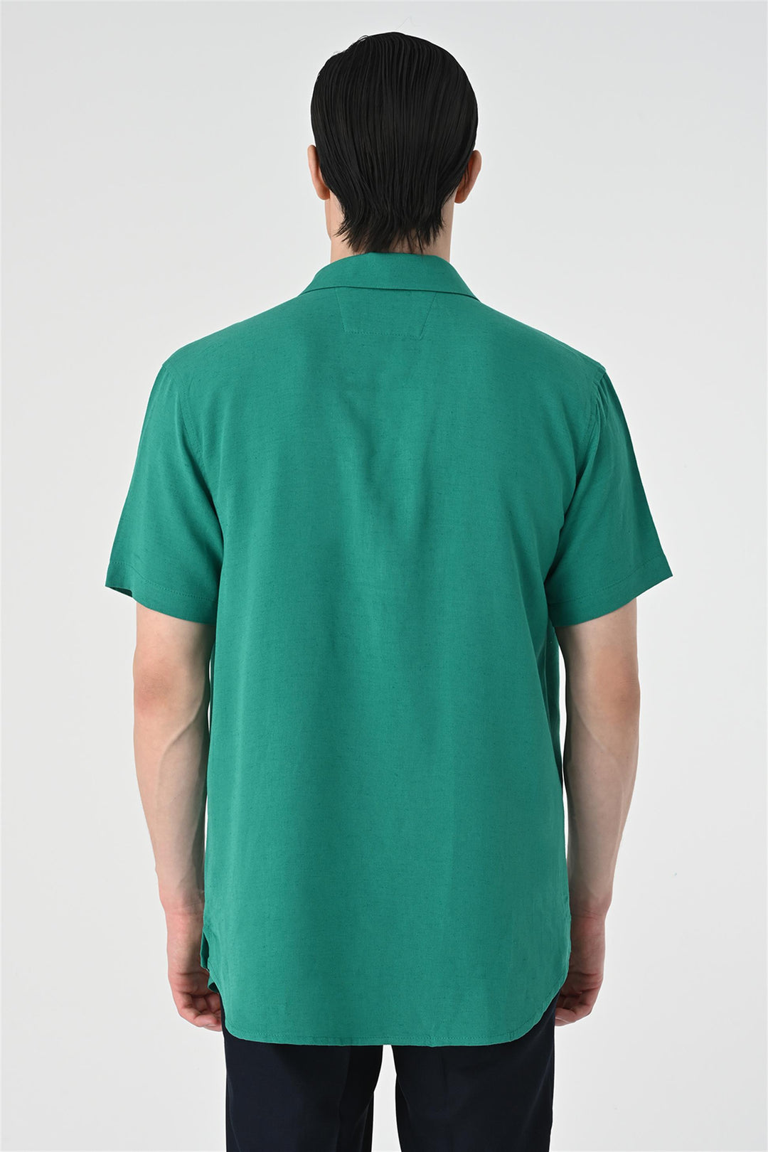ANT Relax Fit Shawl Collar Short Sleeve Men's Shirt - Flensburg