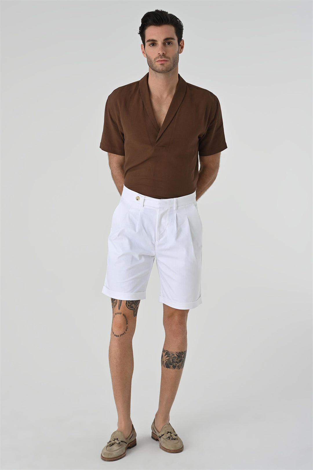 ANT Relax Fit Shawl Collar Short Sleeve Men's Shirt - Folsom