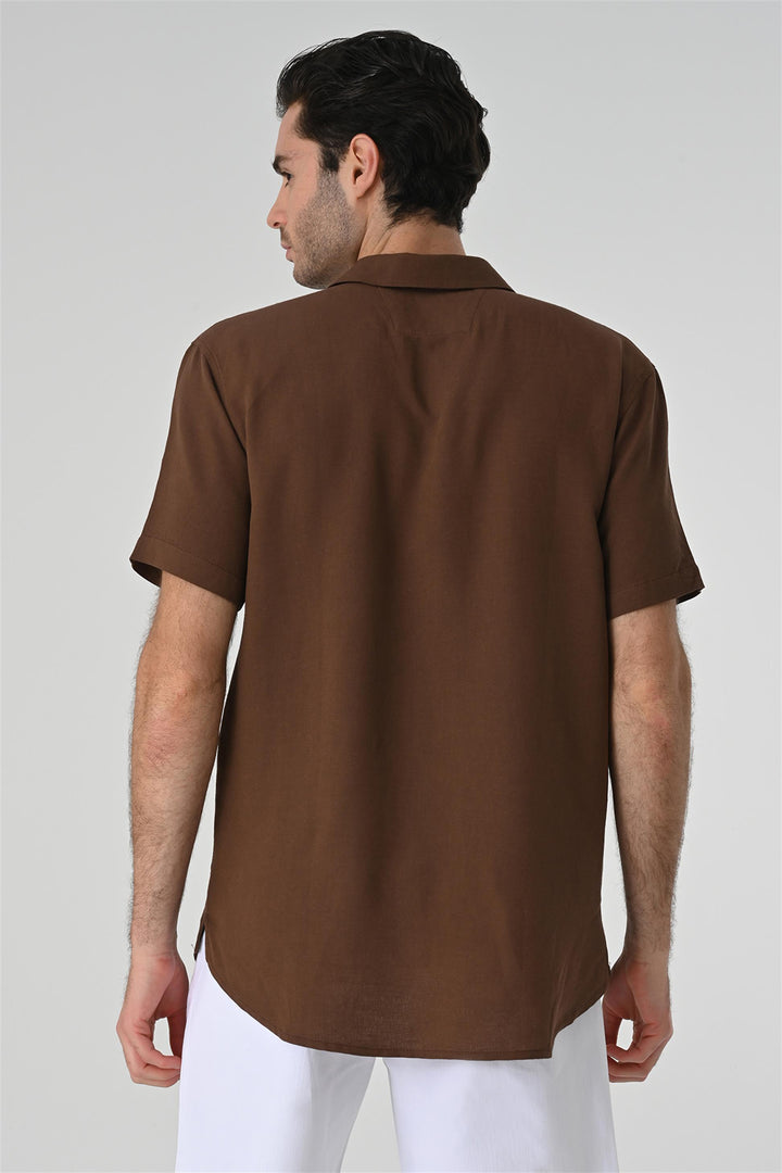 ANT Relax Fit Shawl Collar Short Sleeve Men's Shirt - Folsom