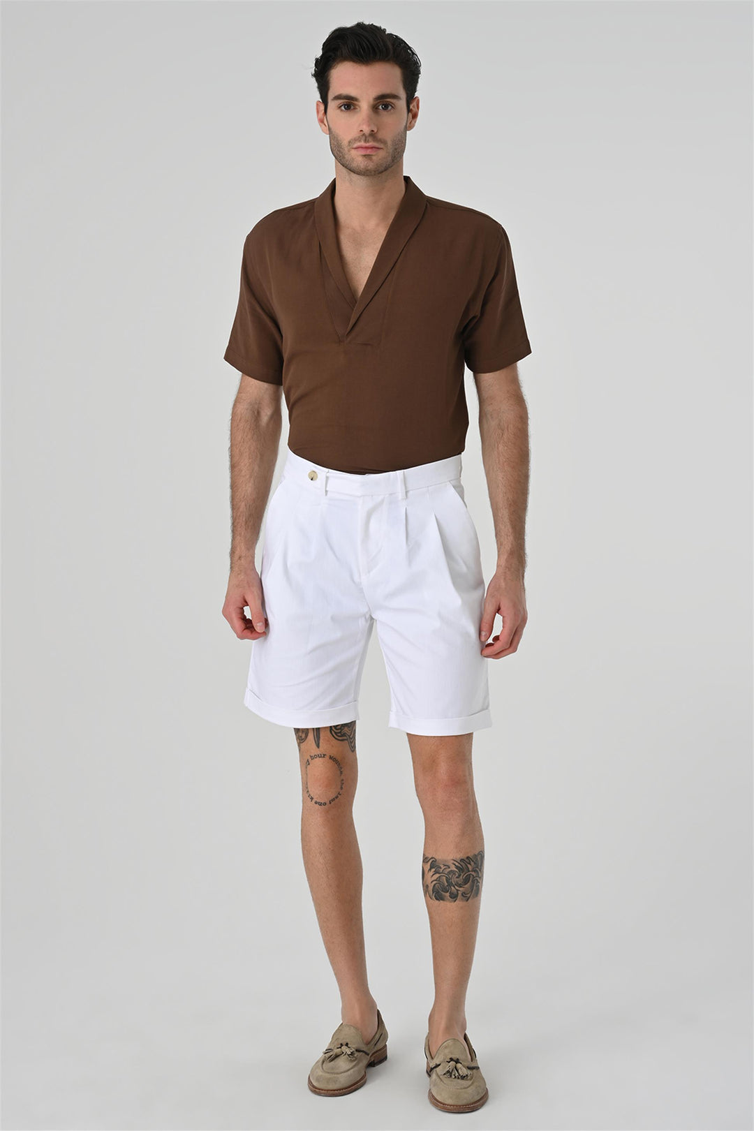 ANT Relax Fit Shawl Collar Short Sleeve Men's Shirt - Folsom