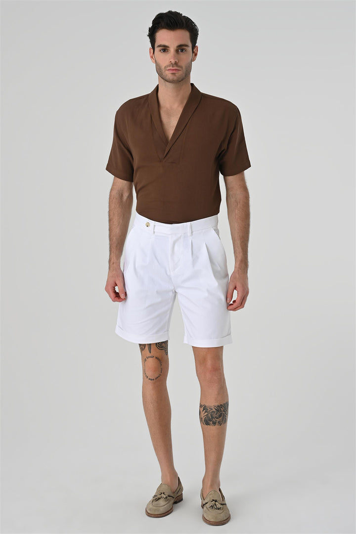 ANT Relax Fit Shawl Collar Short Sleeve Men's Shirt - Folsom