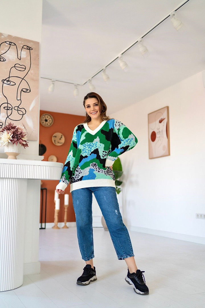 ELS Colored Sweater - Green - Miami Beach