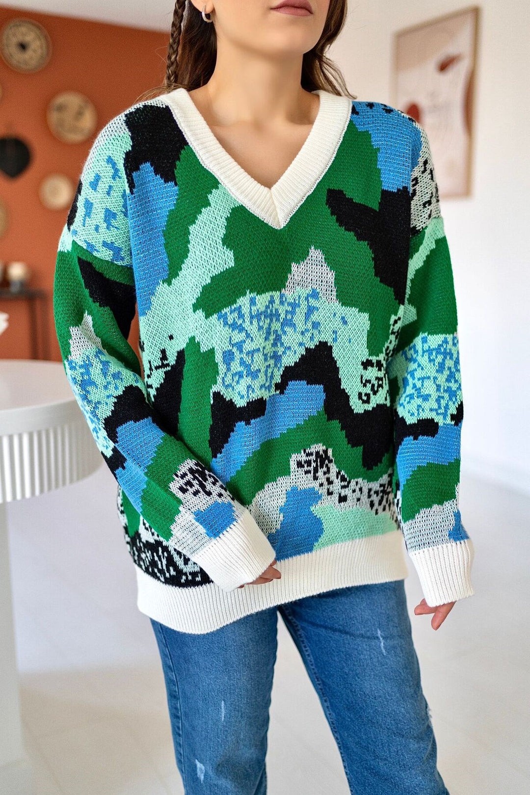 ELS Colored Sweater - Green - Miami Beach