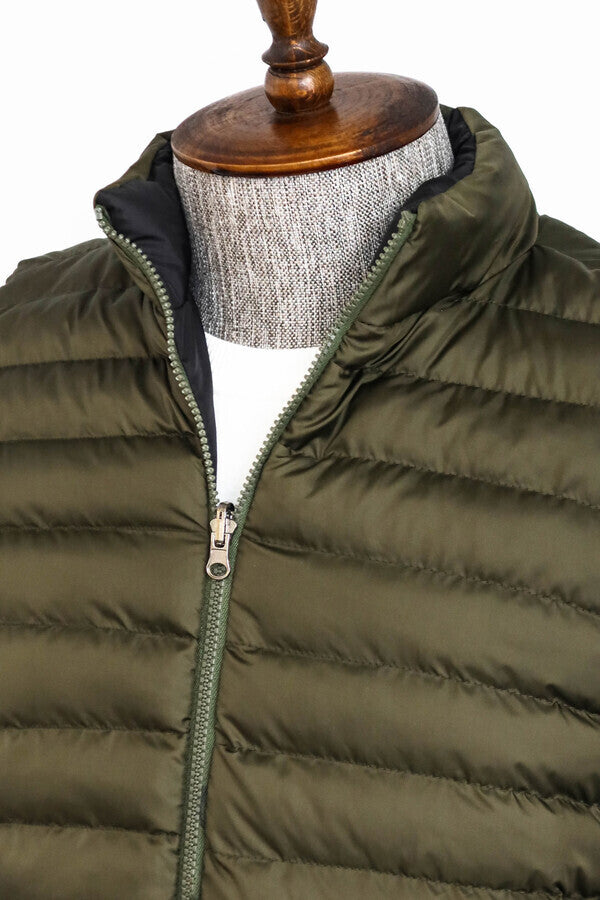 WSS Reversible Puffer Green Men Down Vest  - Innisfil