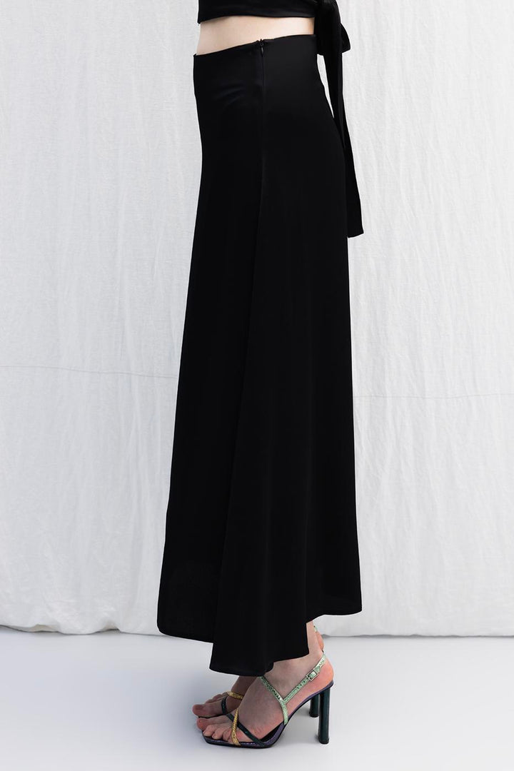 BSL Women Satin Midi Skirt - Lowestoft