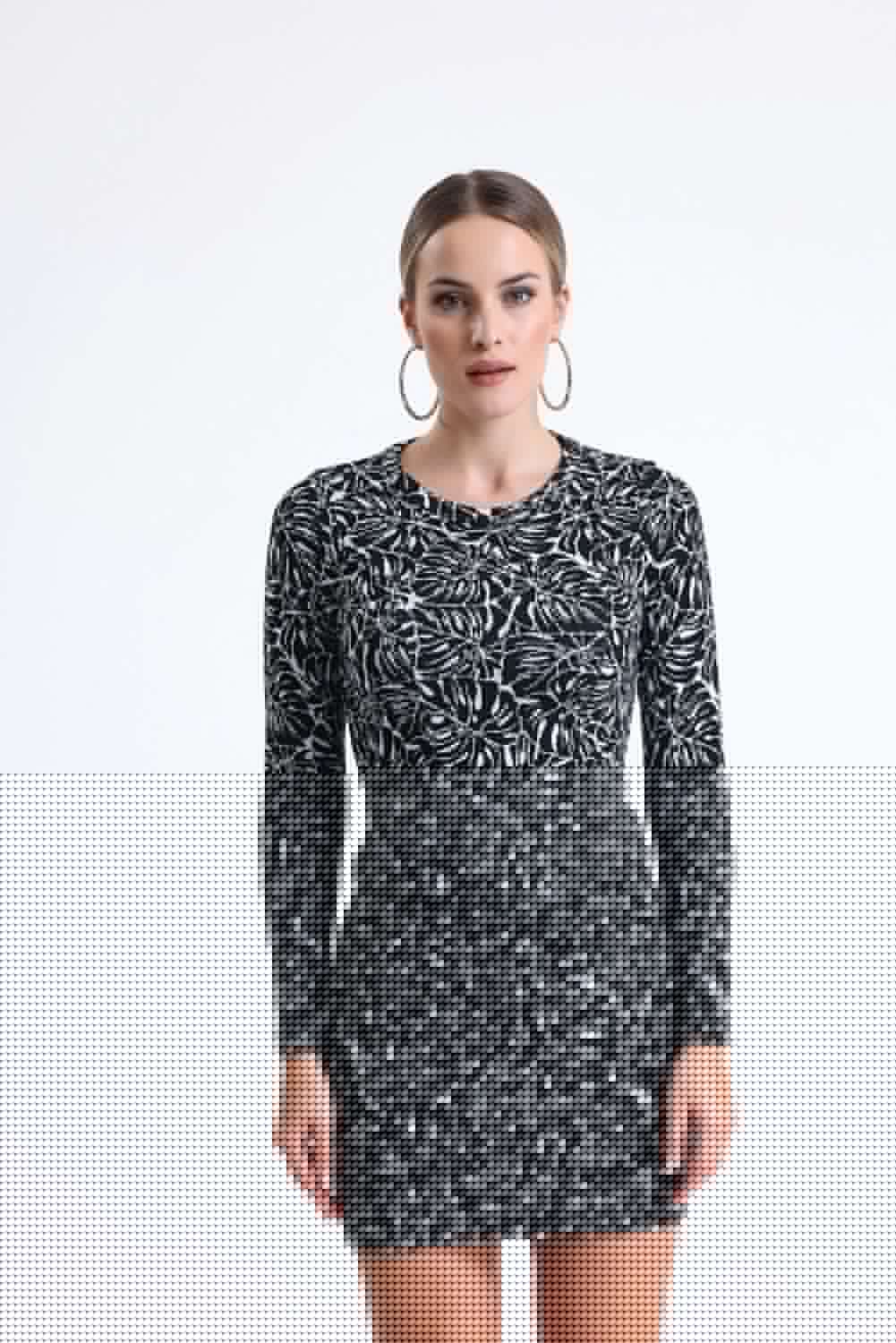 SNS Sense Ecru Black Jacquard Mini Skirt - Almada