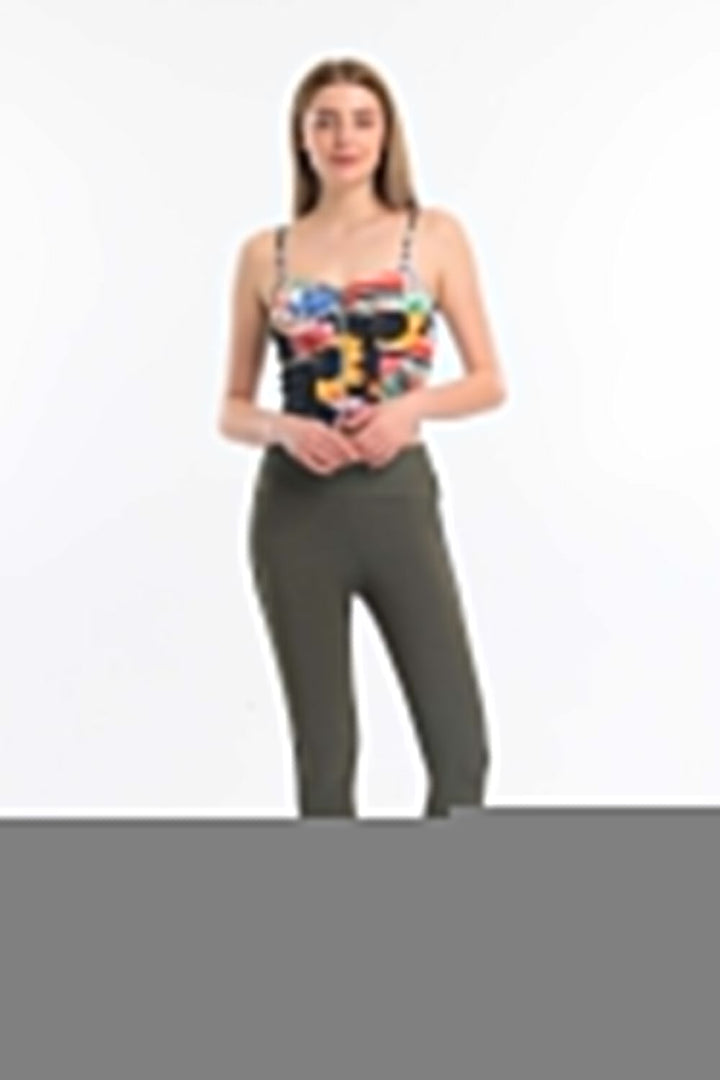 SNS Sense Right Leather Striped Ottoman Leggings_Tyt32302 - Lima