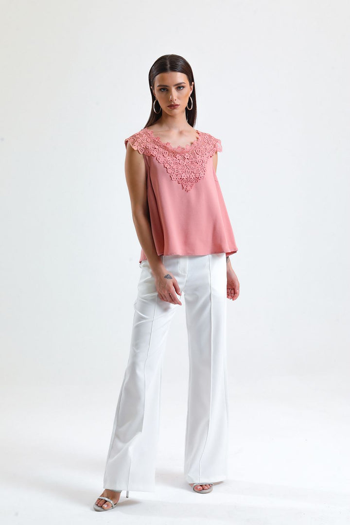 SNS Sense Powder Lace Blouse - Andover