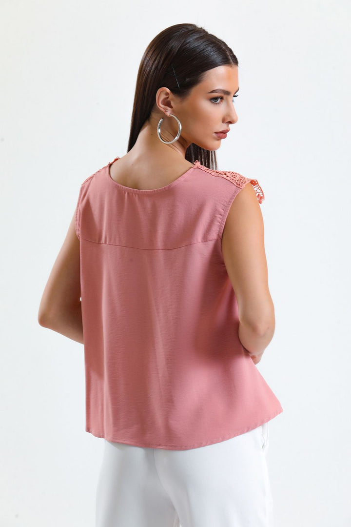 SNS Sense Powder Lace Blouse - Andover