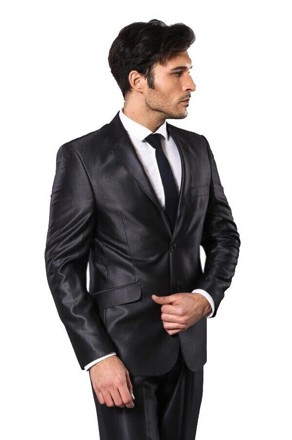 WSS Shiny Smoked Men's Suit  - Riverton