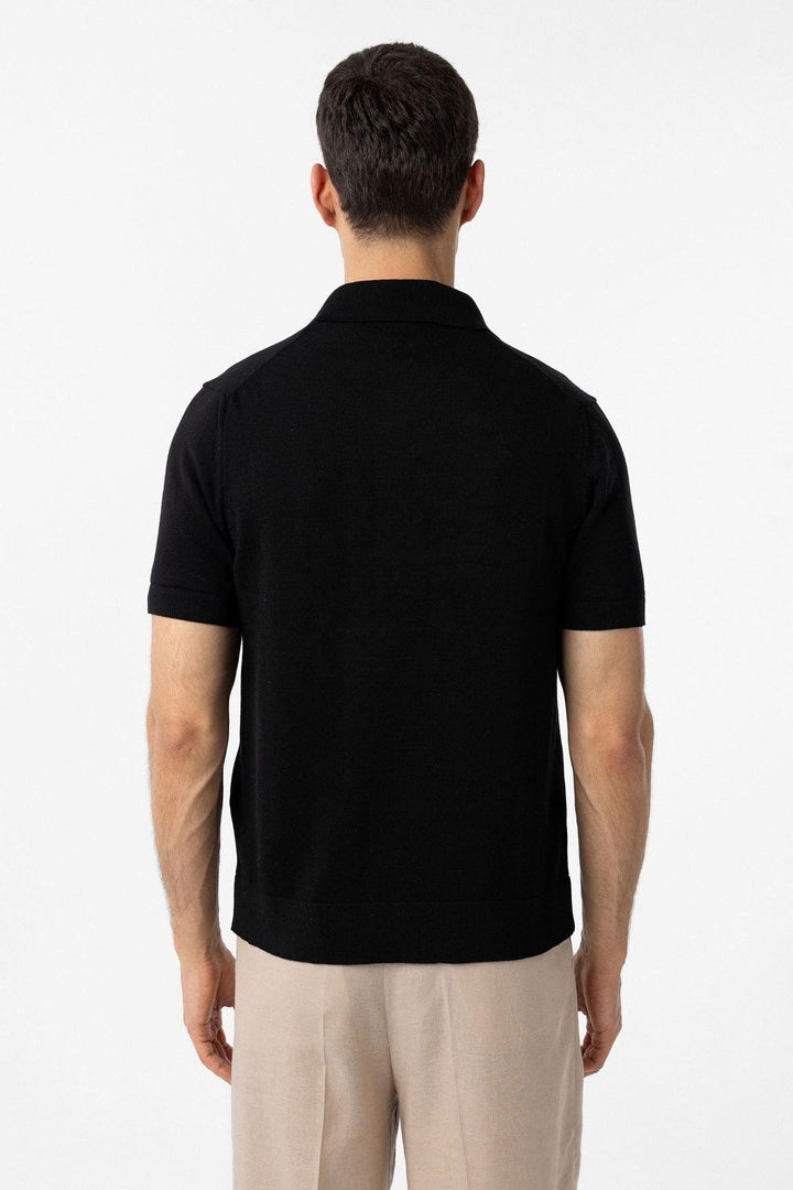 ANT Antioch Black 100% Cotton Crew Neck Sweater T-Shirt - Cheltenham
