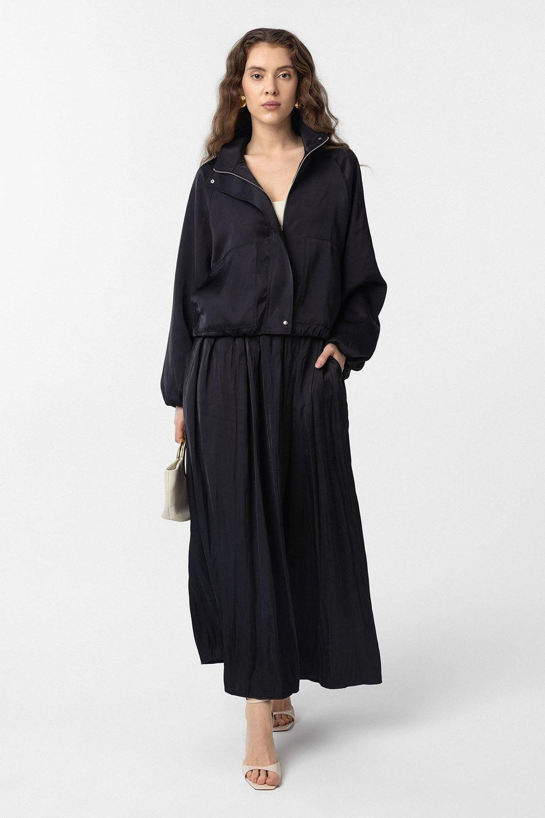 ANT Antioch Black Slim Fit Women's Bomber Jacket - Cholet