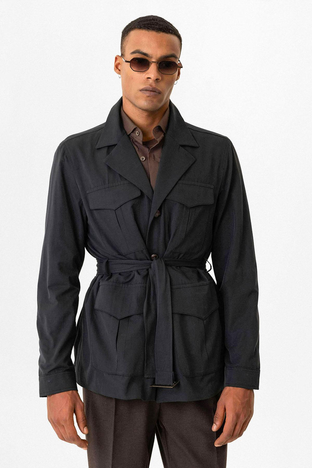 ANT Belted Safari Men's Trench Coat - Kharkiv