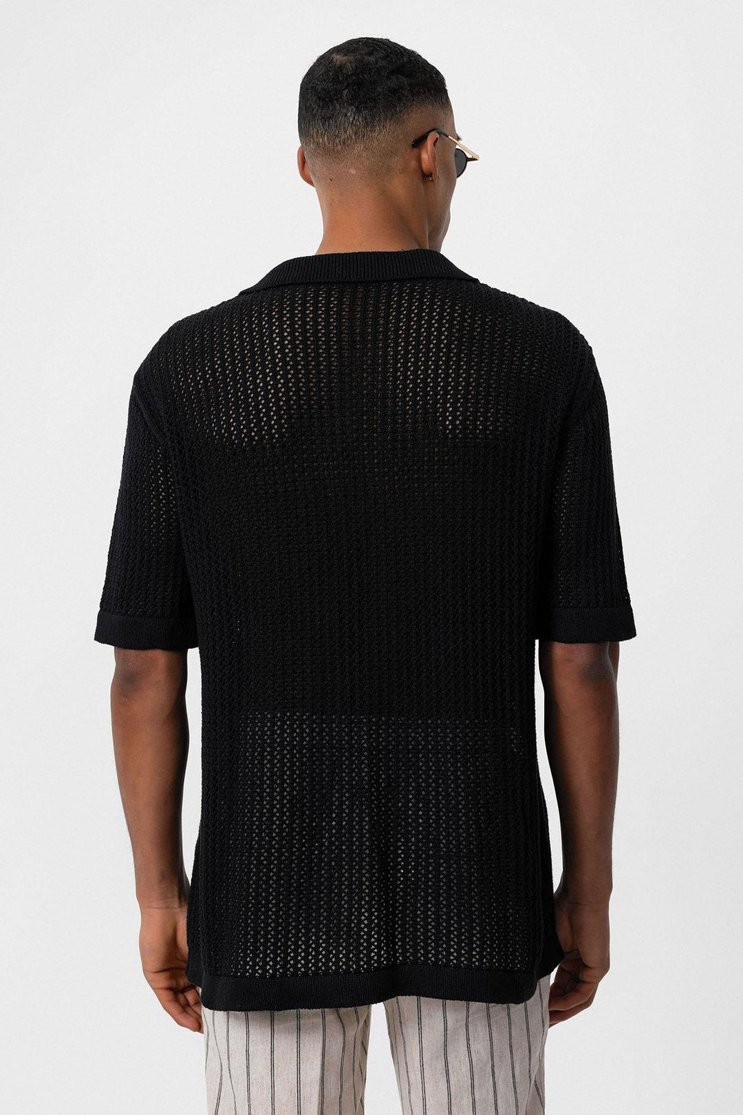 ANT Short Sleeve Openwork Men's Shirt - León de los Aldama