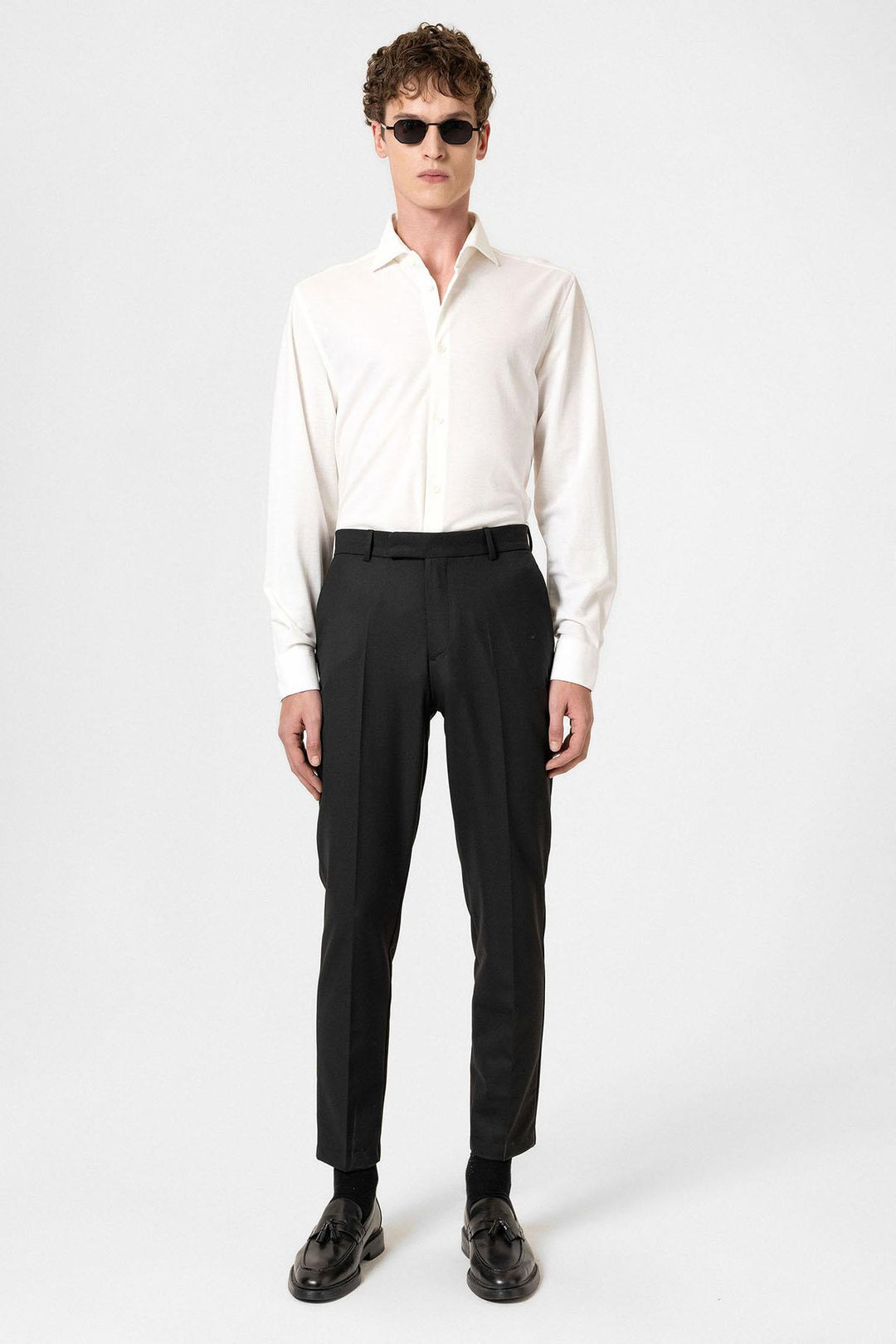 ANT Antioch Black Classic High Waist Men's Pants - Courbevoic