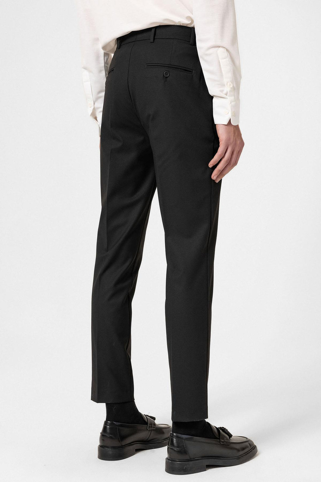 ANT Antioch Black Classic High Waist Men's Pants - Courbevoic