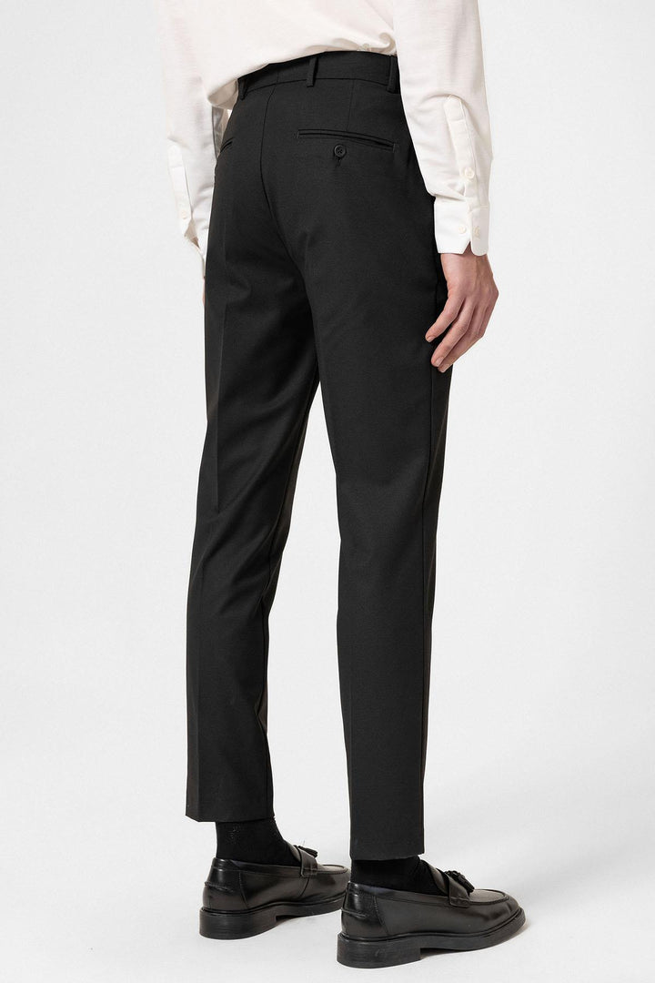 ANT Antioch Black Classic High Waist Men's Pants - Courbevoic