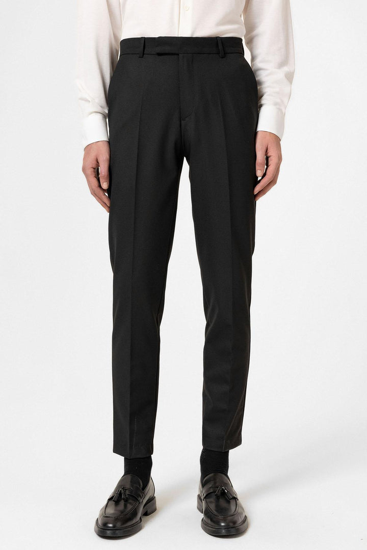 ANT Antioch Black Classic High Waist Men's Pants - Courbevoic